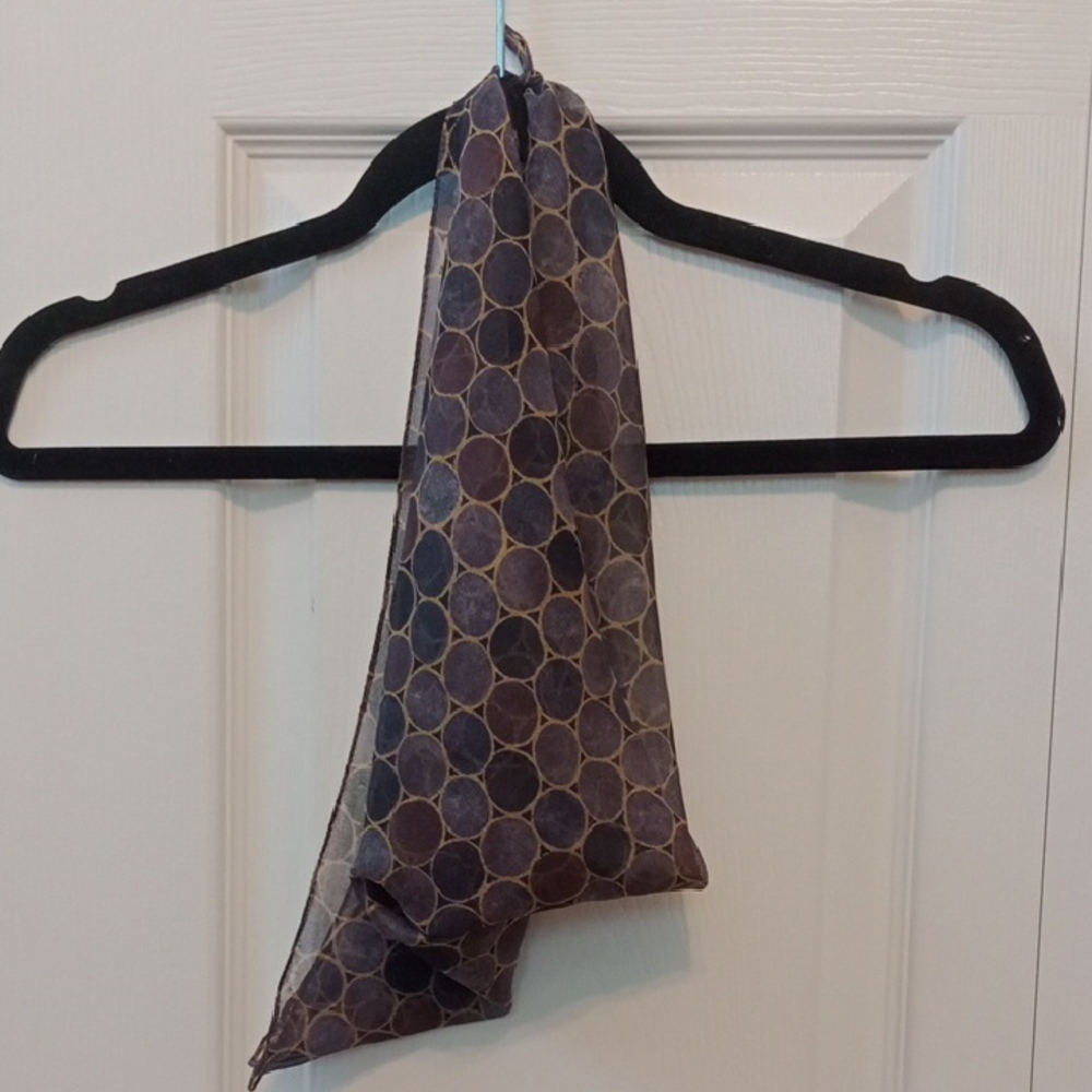 Elegant Purple and Gold Scarf